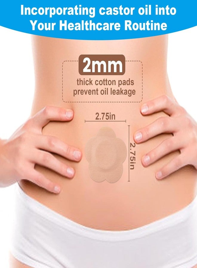 Jconly 50PCS Castor Oil Patches, FDA/MDR Certified Carrier Patches for Castor Oil | Medical-Grade Self-Adhesive Pads | Belly Button Patch for Caster Oil, Portable Breathable Anti Leakage Anti-Slip No Wash - Image 3
